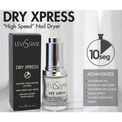 Levissime Dry Xpress 10 másodperces Extrém gyors körömlakk szárító csepegtetővel 15ml