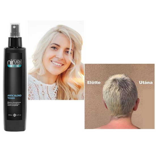 Nirvel Artic Blond Toner extra hamvasító kifésülést segítő hajhidratáló spray szőke hajra