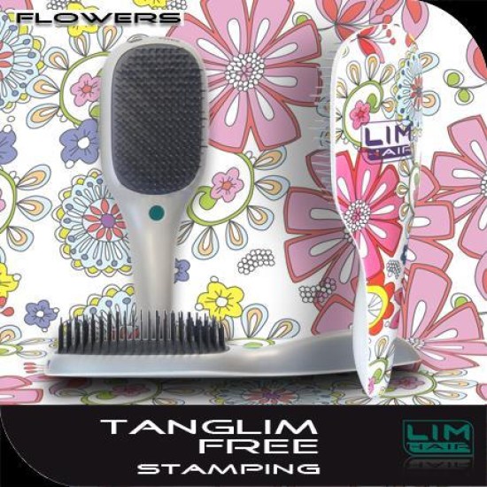 LIM Tanglim Free Flowers - tangle teezer típusú hajsimító és szuper hajkibontó hajkefe