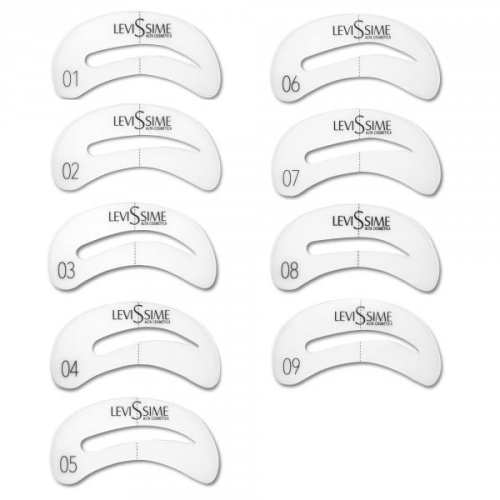 Levissime Eyebrow Patterns Profi Szemöldök forma festő sablon szett