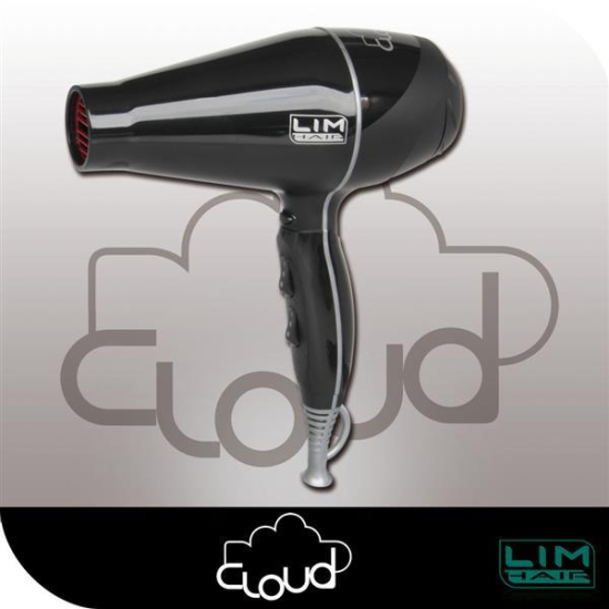 Könnyű hajszárító LIM-HAIR Cloud Ionic Tourmaline 2200W Fekete + Ajándék